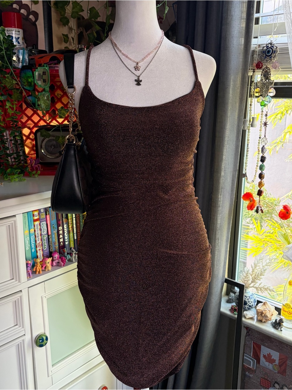 Brown Shimmery Dress